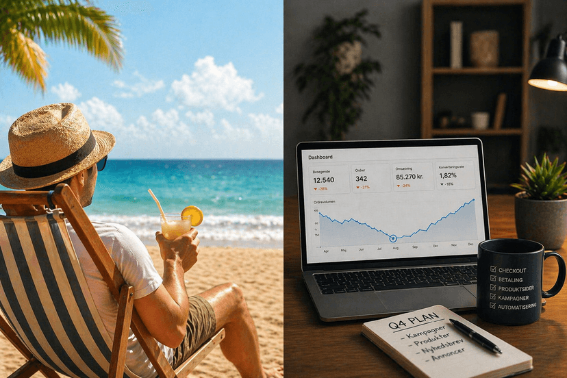 Strandferie vs kontorarbejde