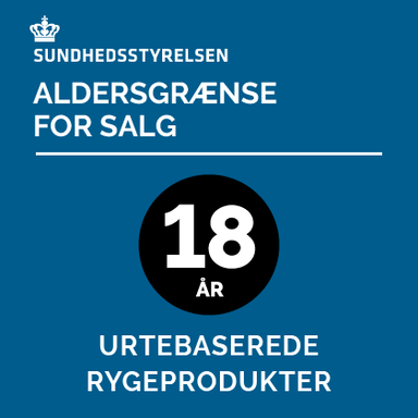 Sundhedsstyrelsen skilt til hjemmeside om salg af urtebaserede rygeprodukter